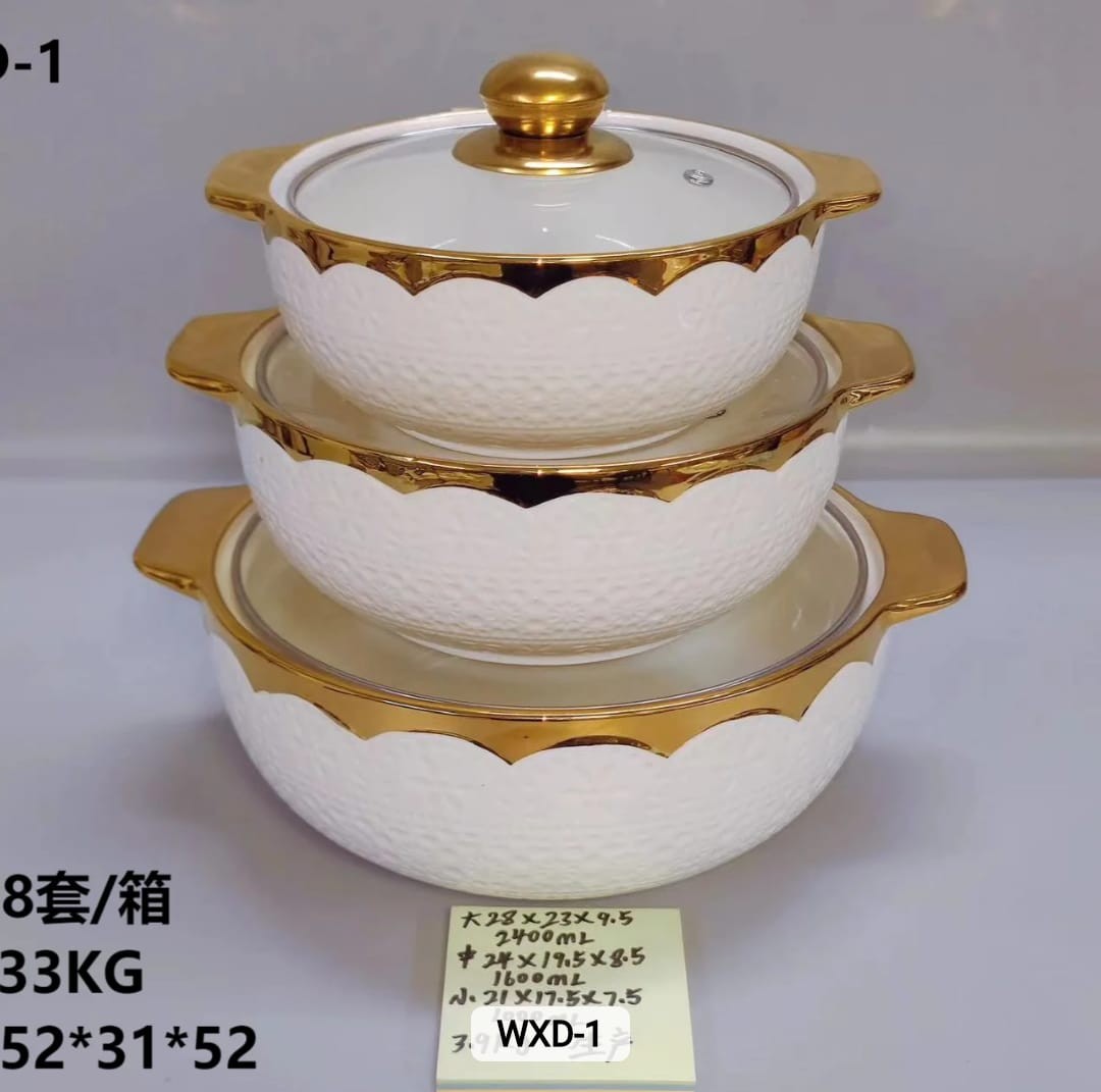 3pcs ceramic bowls