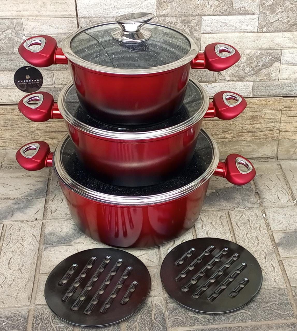 8pcs edenberg cookware set