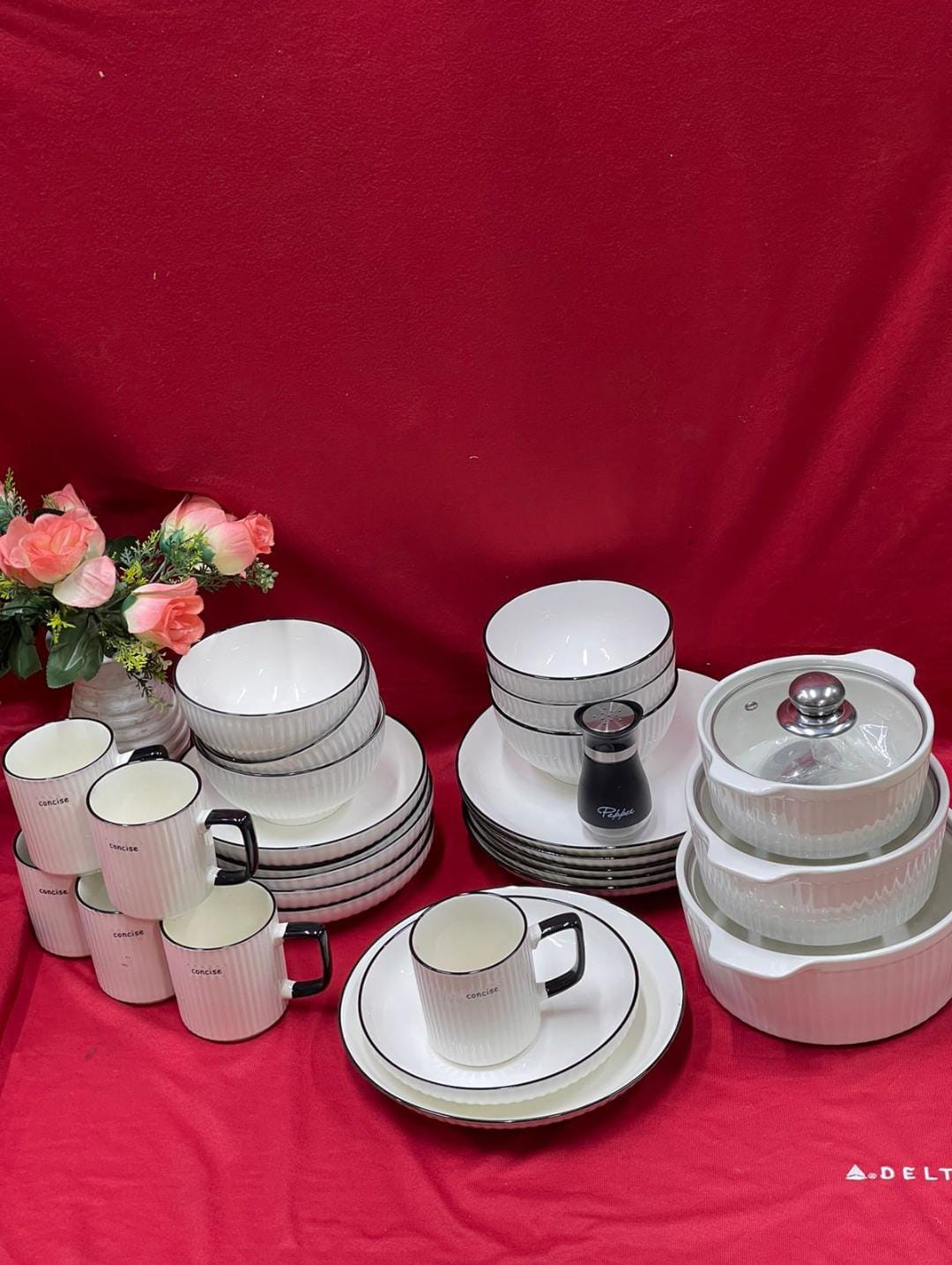 31 pcs trendy concise dinner sets