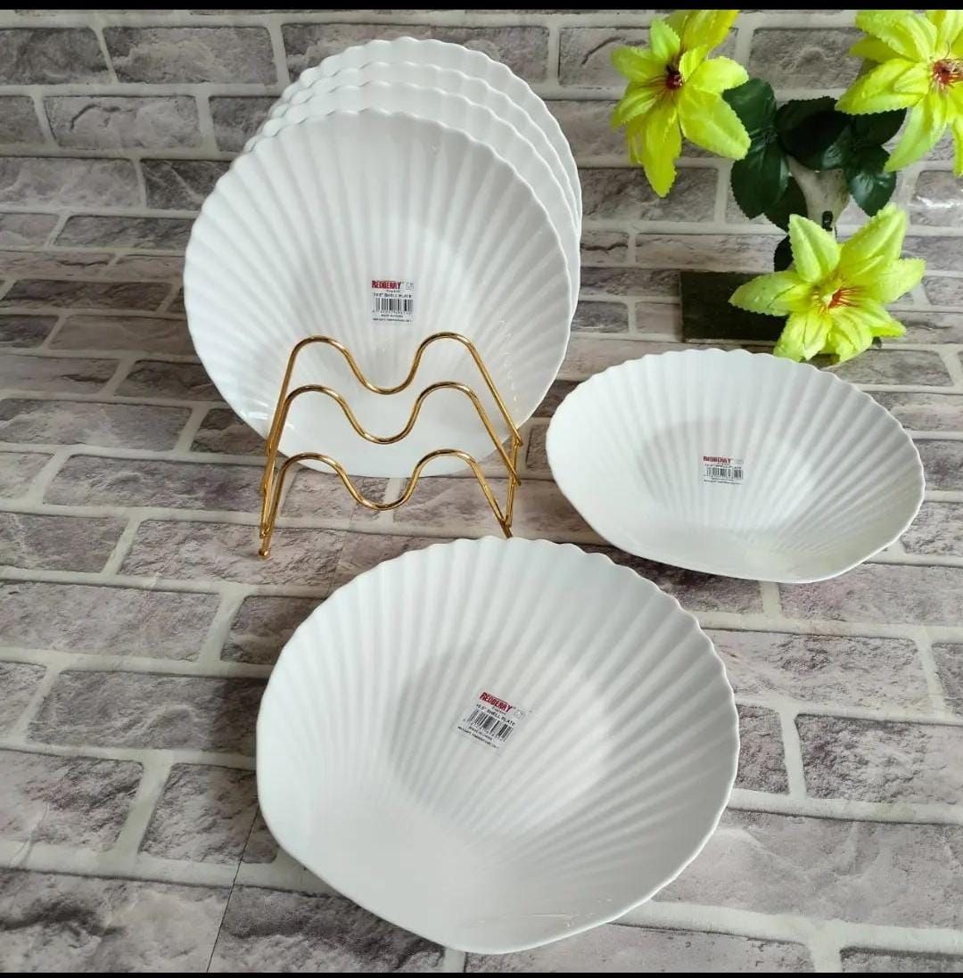 6 pcs shell plates