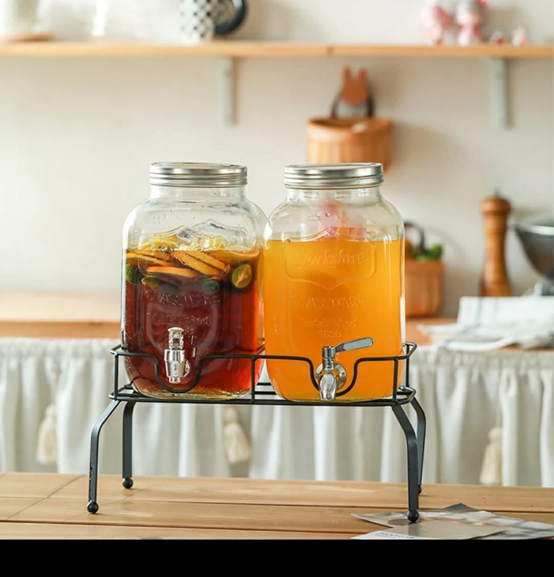 5L DOUBLE GLASS Juice dispensers