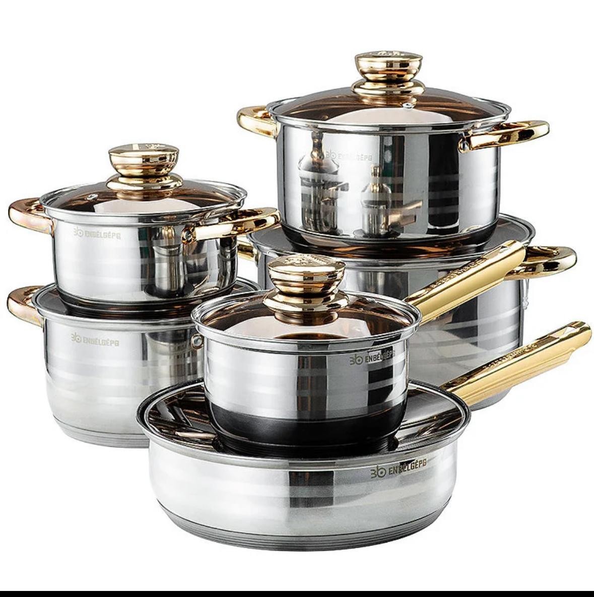 12pc Golden Stniithan Cookware