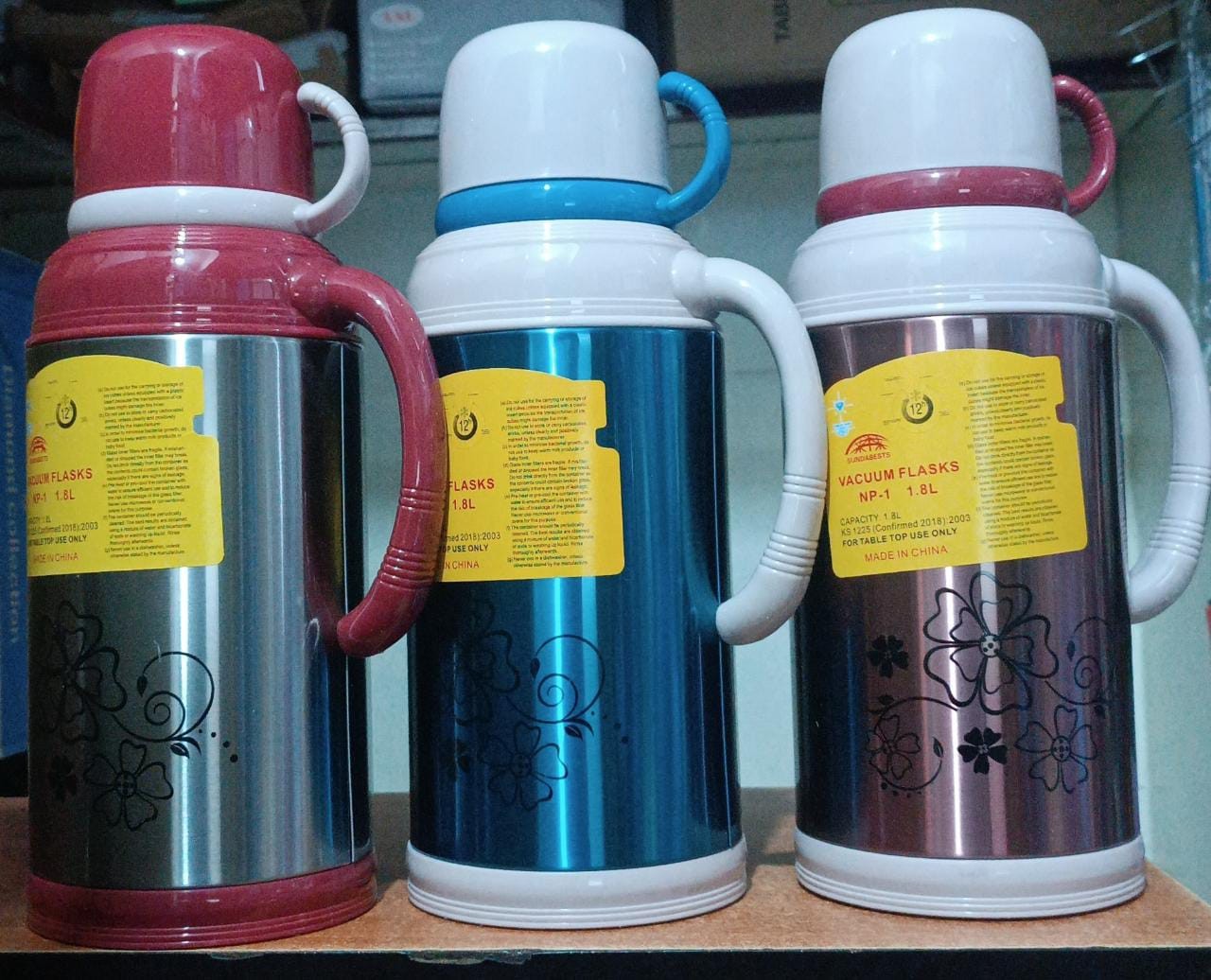 1.8ltr steel flask